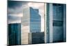 Germany, Hesse, Frankfurt on the Main, Windows of High-Rise Office Blocks-Bernd Wittelsbach-Mounted Photographic Print