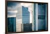 Germany, Hesse, Frankfurt on the Main, Windows of High-Rise Office Blocks-Bernd Wittelsbach-Framed Photographic Print