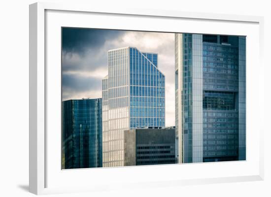 Germany, Hesse, Frankfurt on the Main, Windows of High-Rise Office Blocks-Bernd Wittelsbach-Framed Photographic Print