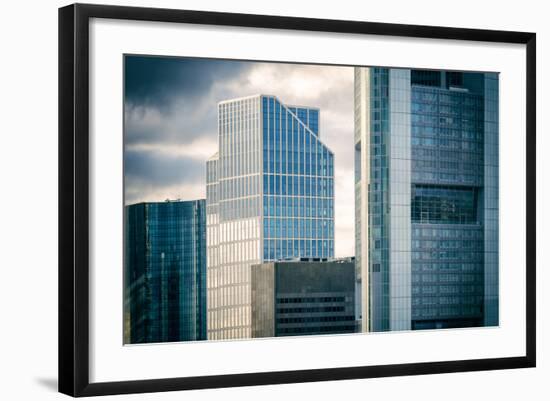 Germany, Hesse, Frankfurt on the Main, Windows of High-Rise Office Blocks-Bernd Wittelsbach-Framed Photographic Print