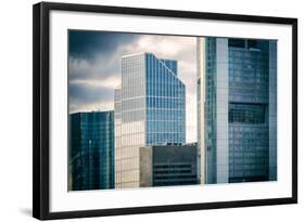 Germany, Hesse, Frankfurt on the Main, Windows of High-Rise Office Blocks-Bernd Wittelsbach-Framed Photographic Print