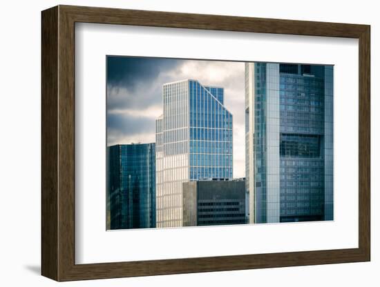 Germany, Hesse, Frankfurt on the Main, Windows of High-Rise Office Blocks-Bernd Wittelsbach-Framed Photographic Print