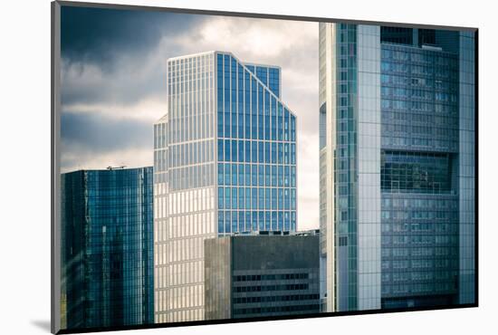 Germany, Hesse, Frankfurt on the Main, Windows of High-Rise Office Blocks-Bernd Wittelsbach-Mounted Photographic Print