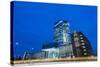 Germany, Hesse, New Building of the European Central Bank in the Frankfurt Ostend-Bernd Wittelsbach-Stretched Canvas