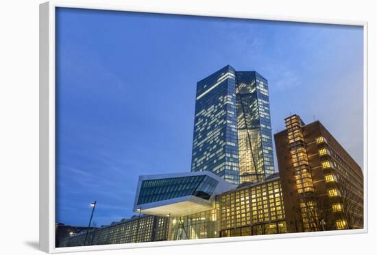 Germany, Hesse, New Building of the European Central Bank in the Frankfurt Ostend-Bernd Wittelsbach-Framed Photographic Print