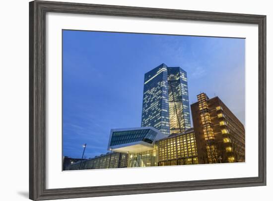 Germany, Hesse, New Building of the European Central Bank in the Frankfurt Ostend-Bernd Wittelsbach-Framed Photographic Print