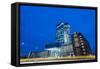 Germany, Hesse, New Building of the European Central Bank in the Frankfurt Ostend-Bernd Wittelsbach-Framed Stretched Canvas