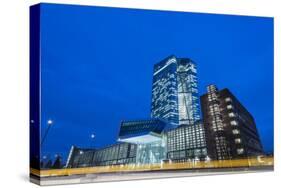 Germany, Hesse, New Building of the European Central Bank in the Frankfurt Ostend-Bernd Wittelsbach-Stretched Canvas