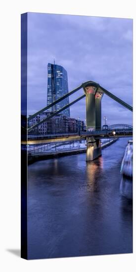 Germany, Hesse, New Building of the European Central Bank-Bernd Wittelsbach-Stretched Canvas