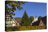 Germany, Hesse, Odenwald (Region), Bergstra§e (Region), Zwingenberg, Old Town, Mountain Church-Udo Siebig-Stretched Canvas