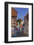 Germany, Hesse, Odenwald (Region), Bergstra§e (Region), Zwingenberg Town Roads with Bergkirche-Udo Siebig-Framed Photographic Print