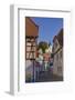 Germany, Hesse, Odenwald (Region), Bergstra§e (Region), Zwingenberg Town Roads with Bergkirche-Udo Siebig-Framed Photographic Print