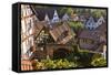 Germany, Hesse, Odenwald (Region), Bergstra§e (Region), Zwingenberg View, Old Town, Market Square-Udo Siebig-Framed Stretched Canvas