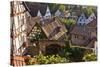 Germany, Hesse, Odenwald (Region), Bergstra§e (Region), Zwingenberg View, Old Town, Market Square-Udo Siebig-Stretched Canvas