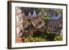 Germany, Hesse, Odenwald (Region), Bergstra§e (Region), Zwingenberg View, Old Town, Market Square-Udo Siebig-Framed Photographic Print