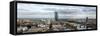 Germany, Hesse, Panorama of the New Ecb Building with View at the Ostend and Sachsenhausen-Bernd Wittelsbach-Framed Stretched Canvas