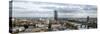 Germany, Hesse, Panorama of the New Ecb Building with View at the Ostend and Sachsenhausen-Bernd Wittelsbach-Stretched Canvas