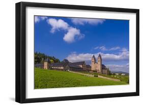 Germany, Hesse, Rheingau Region, RŸdesheim Am Rhein, District Eibingen, Abbey Saint Hildegard-Udo Siebig-Framed Photographic Print