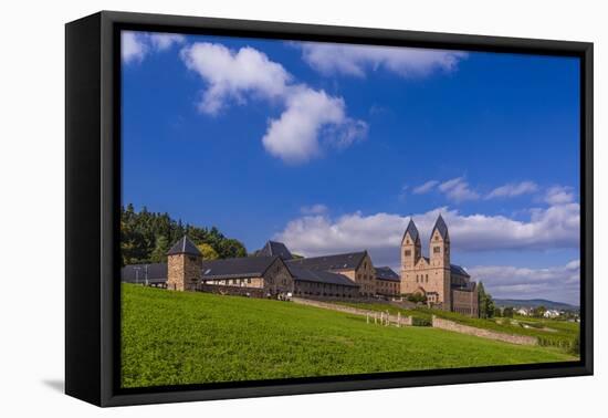 Germany, Hesse, Rheingau Region, RŸdesheim Am Rhein, District Eibingen, Abbey Saint Hildegard-Udo Siebig-Framed Stretched Canvas