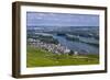 Germany, Hesse, Rheingau (Region), RŸdesheim Am Rhein (Town), View of the Town with Vineyards-Udo Siebig-Framed Photographic Print