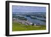 Germany, Hesse, Rheingau (Region), RŸdesheim Am Rhein (Town), View of the Town with Vineyards-Udo Siebig-Framed Photographic Print