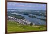 Germany, Hesse, Rheingau (Region), RŸdesheim Am Rhein (Town), View of the Town with Vineyards-Udo Siebig-Framed Photographic Print