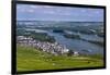 Germany, Hesse, Rheingau (Region), RŸdesheim Am Rhein (Town), View of the Town with Vineyards-Udo Siebig-Framed Photographic Print