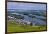 Germany, Hesse, Rheingau (Region), RŸdesheim Am Rhein (Town), View of the Town with Vineyards-Udo Siebig-Framed Premium Photographic Print