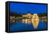 Germany, Hesse, Rheingau Region, Wiesbaden, Health Resort-Udo Siebig-Framed Stretched Canvas