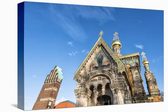 Germany, Hesse, Russian Orthodox Chapel and Wedding Tower on the Mathildenh?he-Bernd Wittelsbach-Stretched Canvas