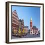 Germany, Hessen, Frankfurt Am Main, Altstadt (Old Town), Romerberg-Alan Copson-Framed Photographic Print