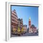 Germany, Hessen, Frankfurt Am Main, Altstadt (Old Town), Romerberg-Alan Copson-Framed Photographic Print