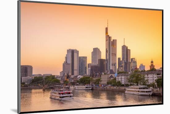 Germany, Hessen, Frankfurt Am Main, City Skyline across River Main-Alan Copson-Mounted Photographic Print