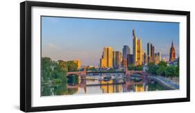 Germany, Hessen, Frankfurt Am Main, City Skyline across River Main-Alan Copson-Framed Photographic Print