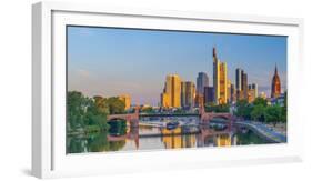 Germany, Hessen, Frankfurt Am Main, City Skyline across River Main-Alan Copson-Framed Photographic Print