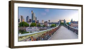 Germany, Hessen, Frankfurt Am Main, City Skyline across River Main-Alan Copson-Framed Photographic Print