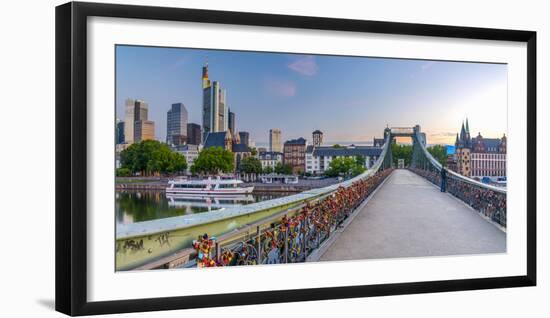 Germany, Hessen, Frankfurt Am Main, City Skyline across River Main-Alan Copson-Framed Photographic Print