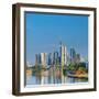 Germany, Hessen, Frankfurt Am Main, River Main, City Skyline-Alan Copson-Framed Photographic Print