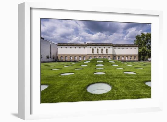 Germany, Hessen, Frankfurt on the Main, Schaumainkai, Museum Shore-Udo Siebig-Framed Photographic Print