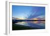 Germany, Hessen, Northern Hessen, Borken, Singliser See, Evening Mood-Chris Seba-Framed Photographic Print