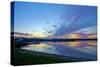 Germany, Hessen, Northern Hessen, Borken, Singliser See, Evening Mood-Chris Seba-Stretched Canvas