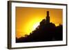 Germany, Hessen, Northern Hessen, Felsberg, Felsburg, 11. Cent., Evening Sun-Chris Seba-Framed Photographic Print