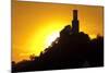 Germany, Hessen, Northern Hessen, Felsberg, Felsburg, 11. Cent., Evening Sun-Chris Seba-Mounted Photographic Print