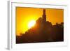 Germany, Hessen, Northern Hessen, Felsberg, Felsburg, 11. Cent., Evening Sun-Chris Seba-Framed Photographic Print