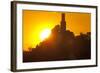 Germany, Hessen, Northern Hessen, Felsberg, Felsburg, 11. Cent., Evening Sun-Chris Seba-Framed Photographic Print