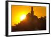 Germany, Hessen, Northern Hessen, Felsberg, Felsburg, 11. Cent., Evening Sun-Chris Seba-Framed Photographic Print
