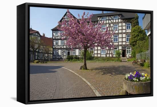 Germany, Hessen, Northern Hessen, Melsungen, Historical Old Town-Chris Seba-Framed Stretched Canvas
