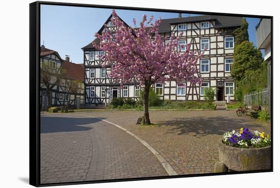 Germany, Hessen, Northern Hessen, Melsungen, Historical Old Town-Chris Seba-Framed Stretched Canvas