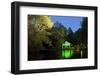 Germany, Hessen, Northern Hessen, Reinhardshausen, Health Resort Park, Pond, Evening-Chris Seba-Framed Photographic Print