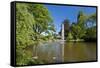 Germany, Hessen, Northern Hessen, Reinhardshausen, Health Resort Park, Pond-Chris Seba-Framed Stretched Canvas